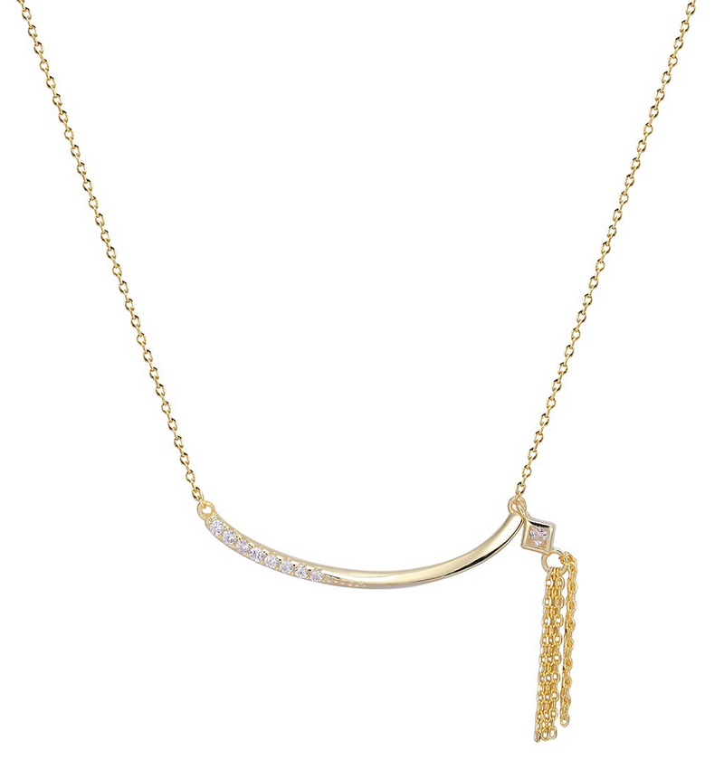 Gold Plated Sterling Silver CZ