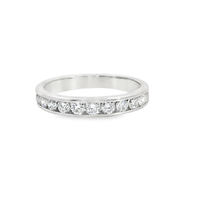 14K WG Channel Set Diamond Band