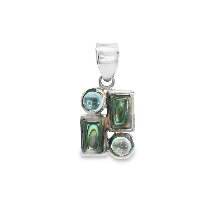Sterling Silver Purple Stone & Diamond Pendant