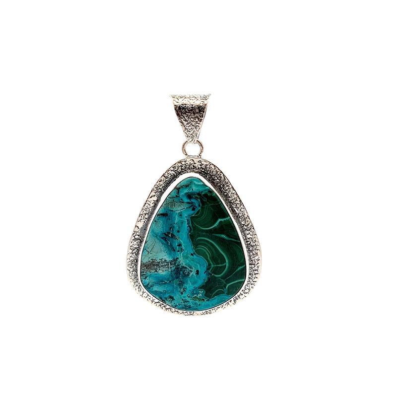 Sterling Silver Chrysocolla Pendant