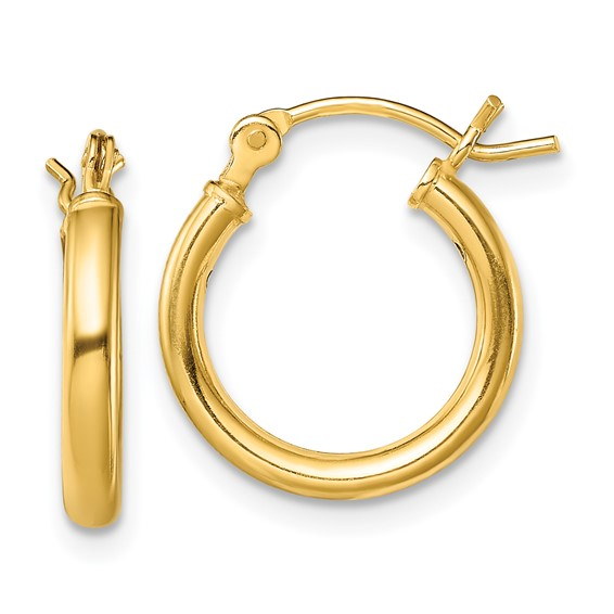 Sterling Silver Gold Plated Hoops