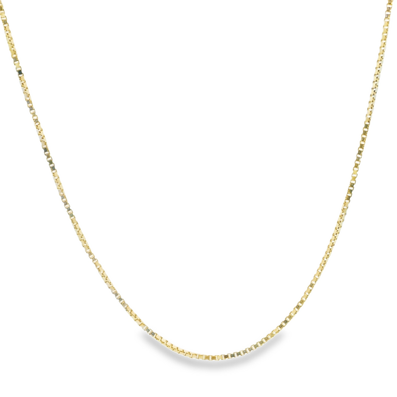 14K YG Box Chain 20