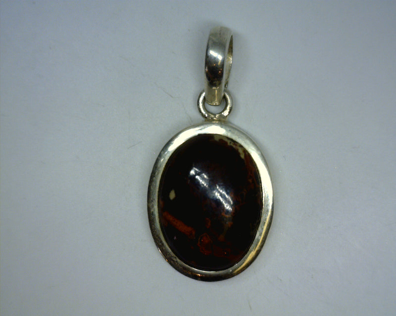 STERLING SILVER JASPER PENDANT
