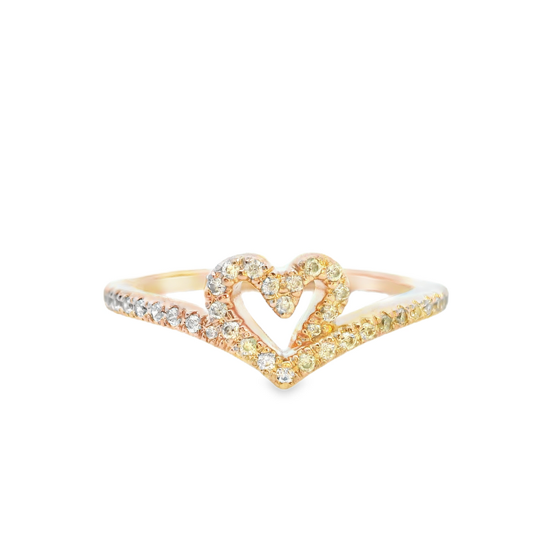 Pandora Rose Gold Plated SS Heart Shape Ring