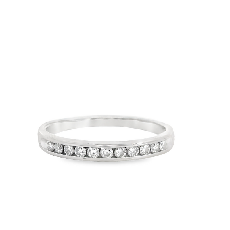 14K WG Channel Set Diamond Band