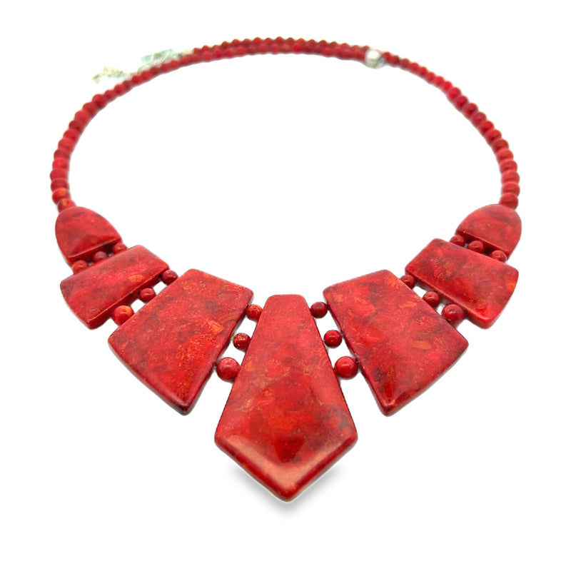 Jay King Red Coral Necklae