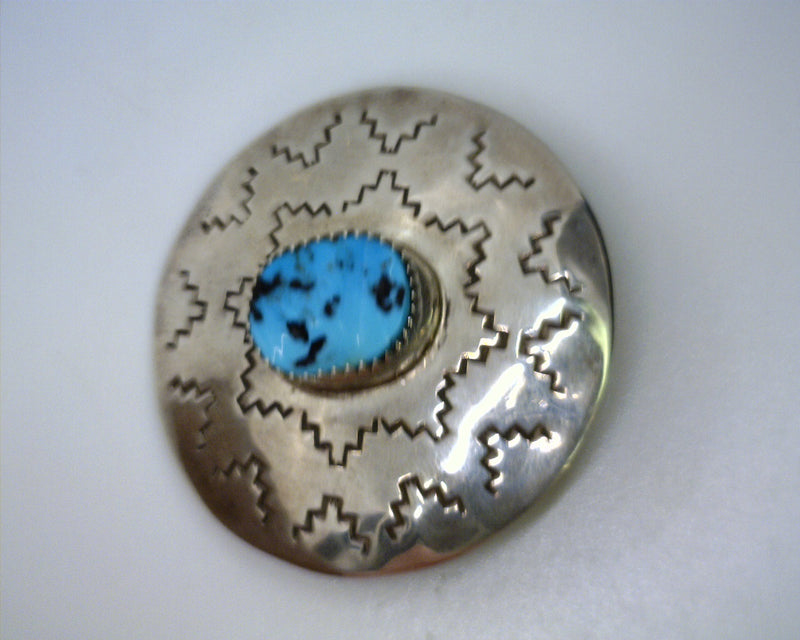 Sterling Silver Turquoise Slide Pendant