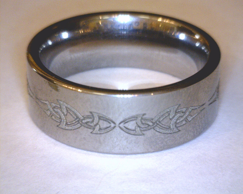 TUNGSTEN BAND SIZE 8 3/4 8MM
