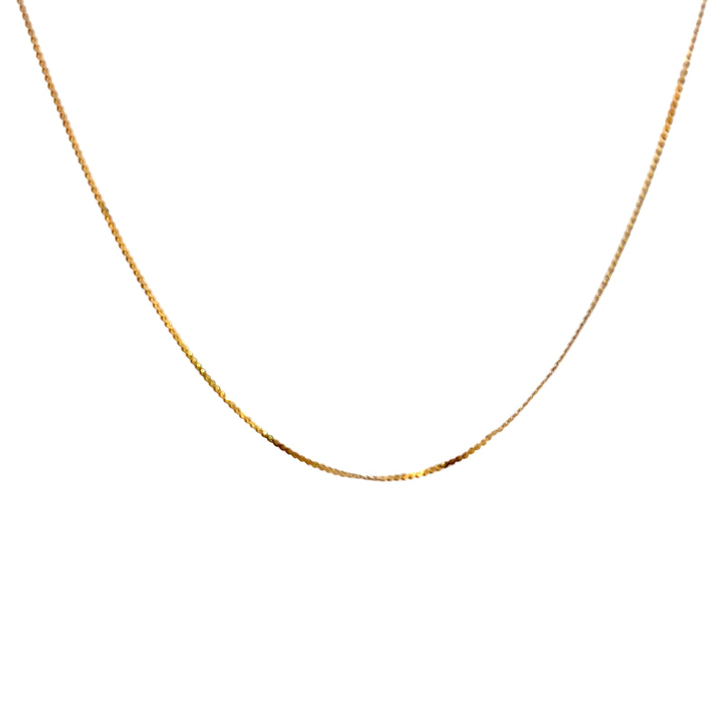 18K YG Serpentine Chain