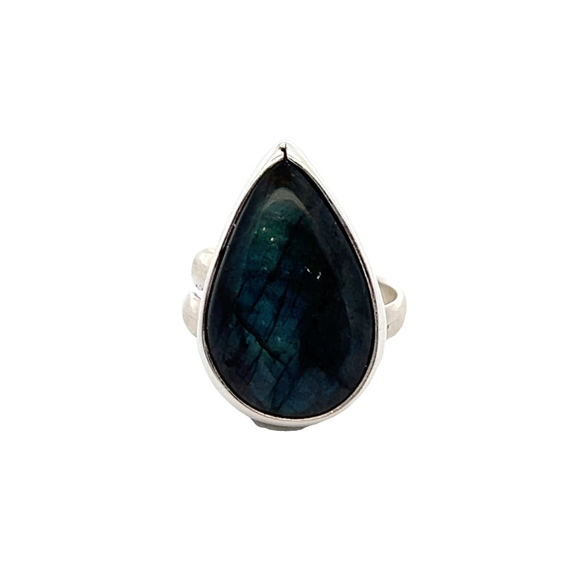 Sterling Silver Labradorite Ring