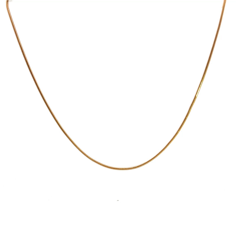 14K YG Snake Chain 18