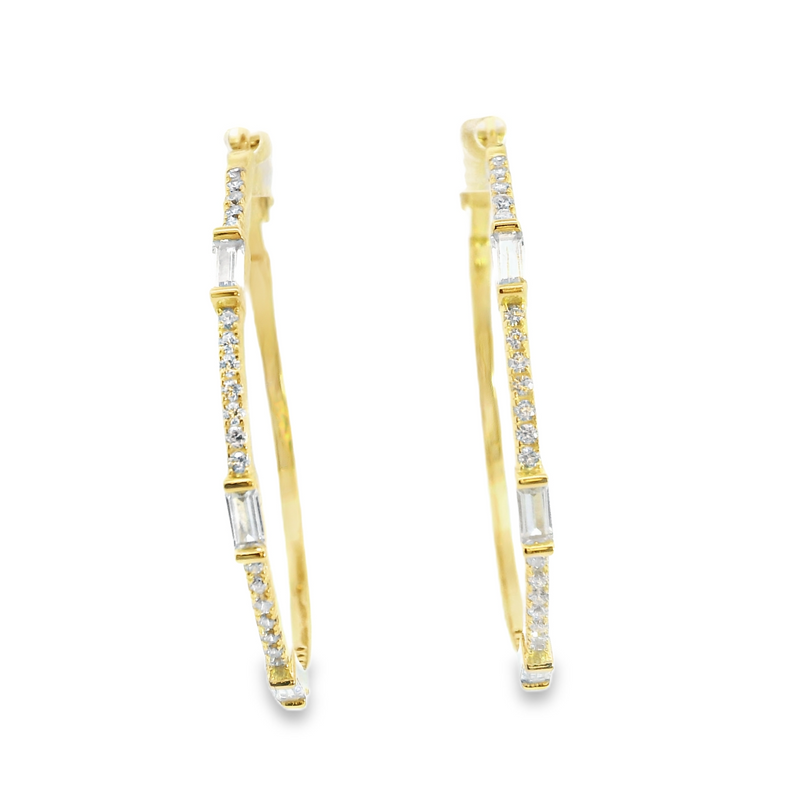 Gold Plated CZ Earrings
