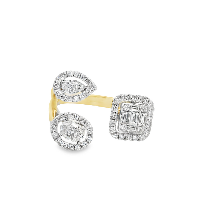 14K YG Diamond Fashion Ring 0.938 CT TW