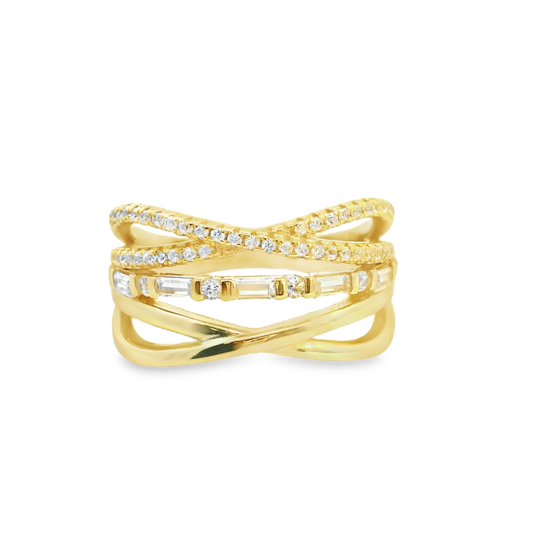 Gold Plated CZ Band