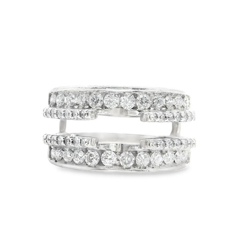 14K WG Diamond Guard