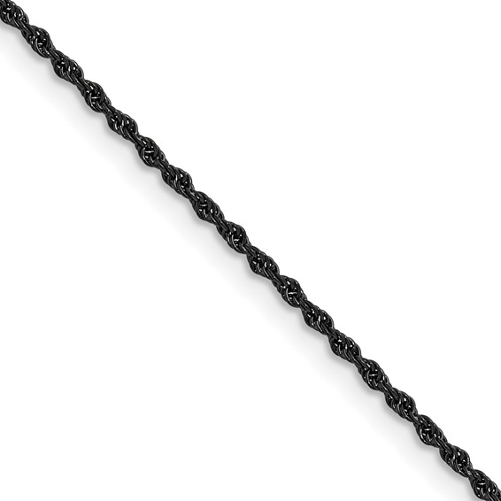 Black Plated Stainless Steel Rope Chain