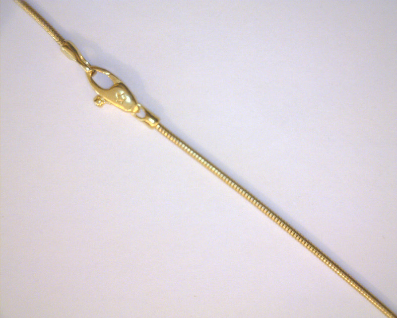18K YG SNAKE CHAIN 16