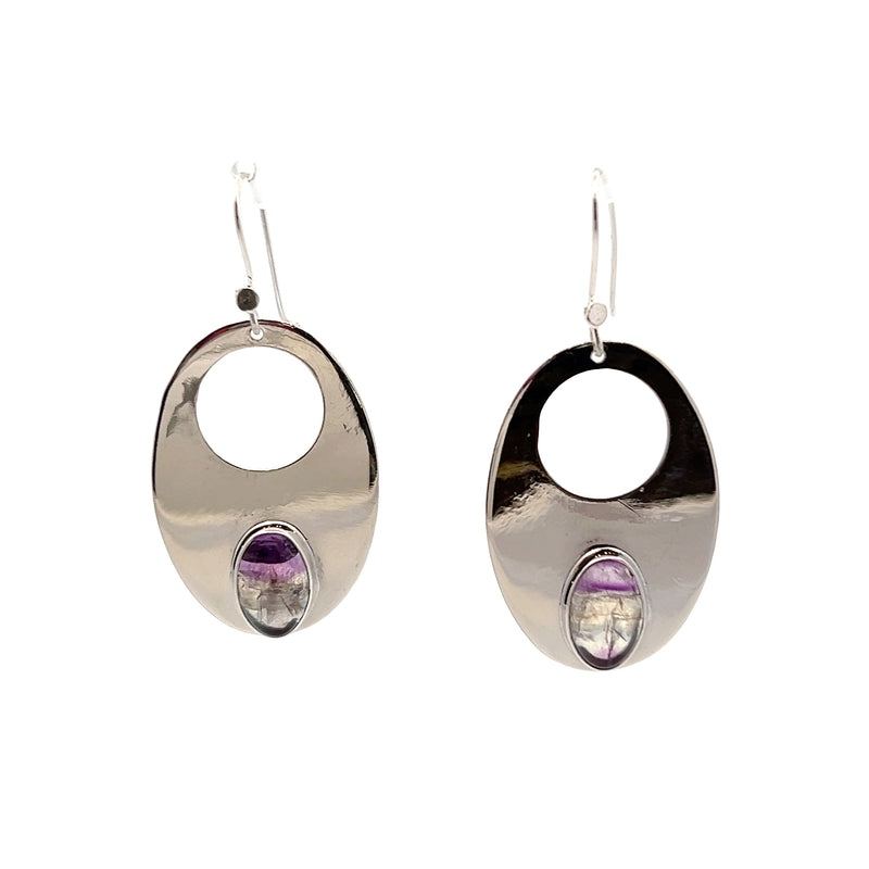 Sterling Silver Flourite Earrings