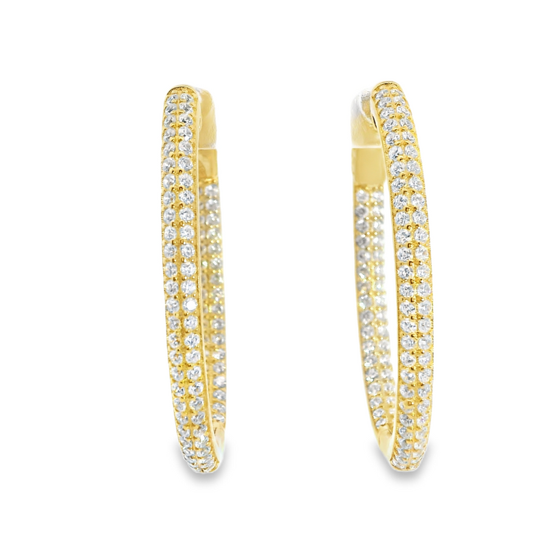 Gold Plated CZ Earrings