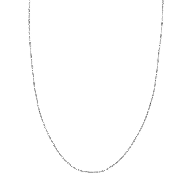 WG Diamond Cut Tube Bead Chain 20