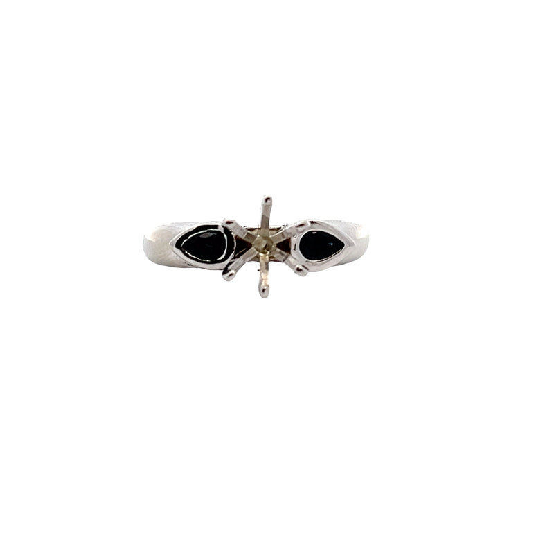 14K WG Sapphire Ring Setting