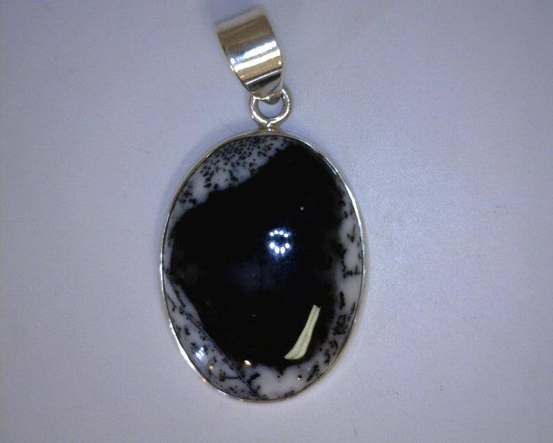 STERLING SILVER DENDRITIC AGAT