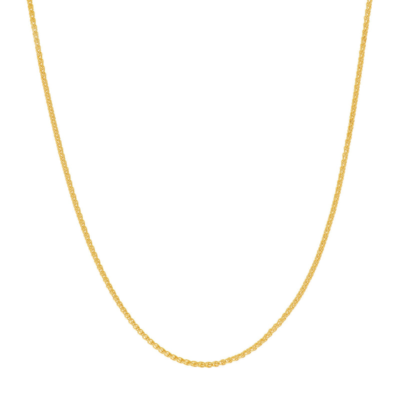 14K YG Wheat Chain 16