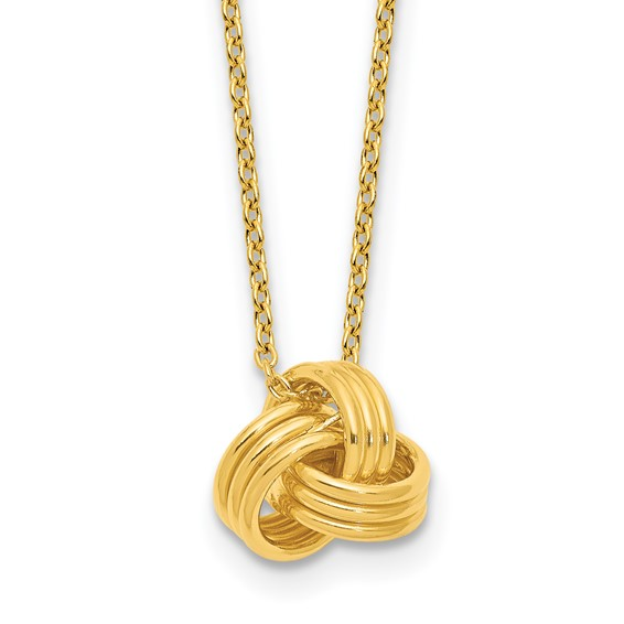 Gold Plated Knot Pendant