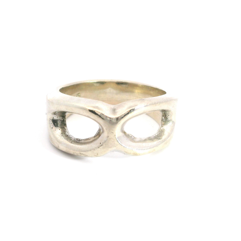 Sterling Silver Wide Open Design Ring