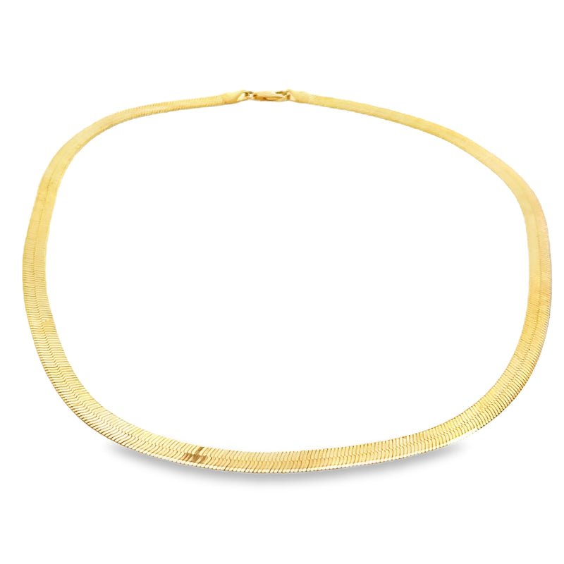 14K YG Herringbone Chain 18