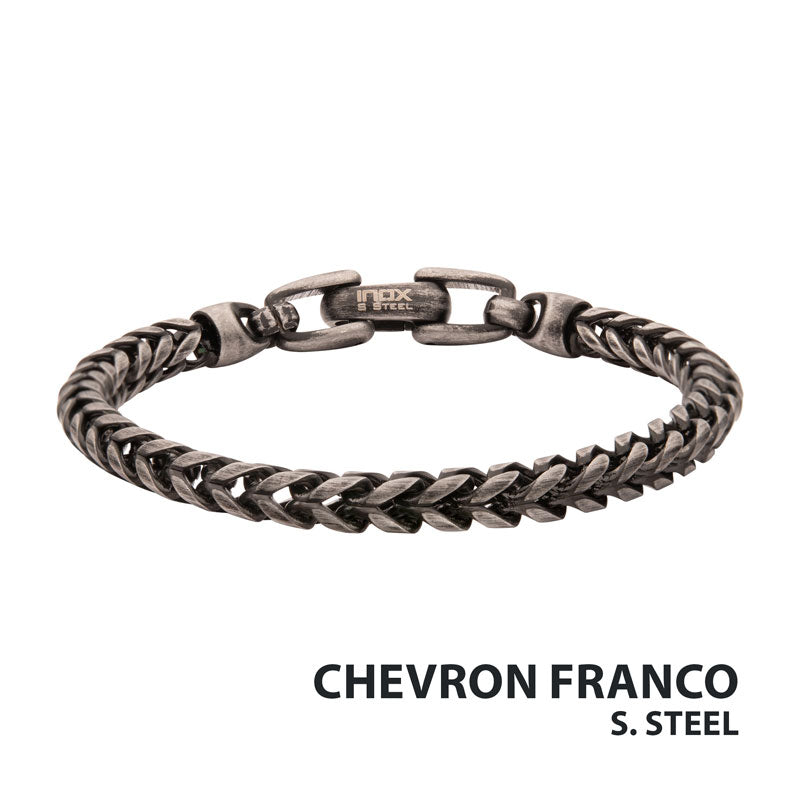 5mm Brushed Antiqued Finish Bl