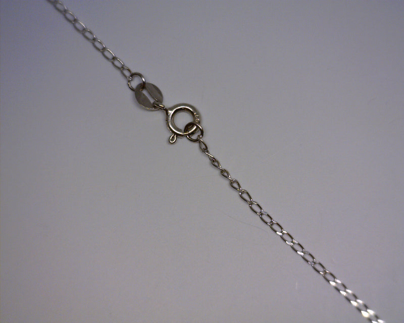 18K WHITE GOLD LINK CHAIN 18