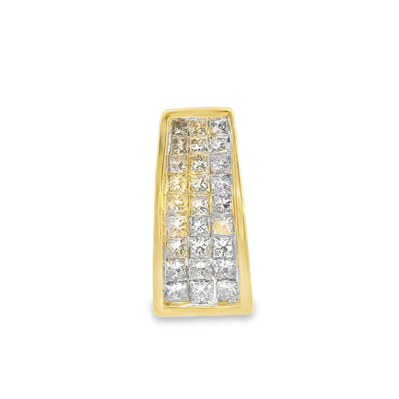 14K YG Diamond Slide Pendant 2.00 CT TW