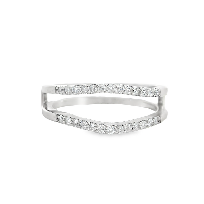 14K WG DIAMOND GUARD