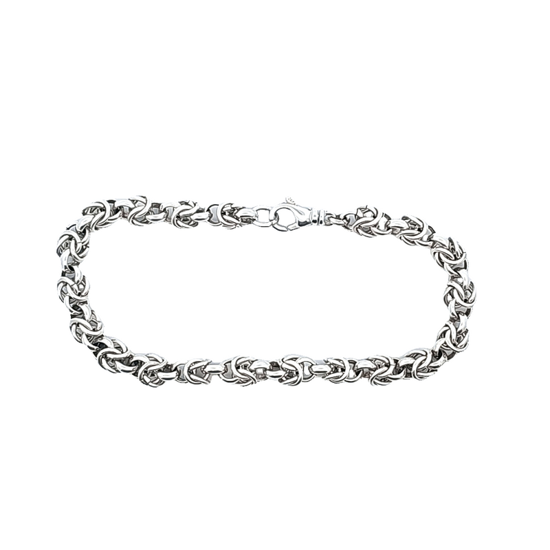 Sterling Silver Byzantine Bracelet 8