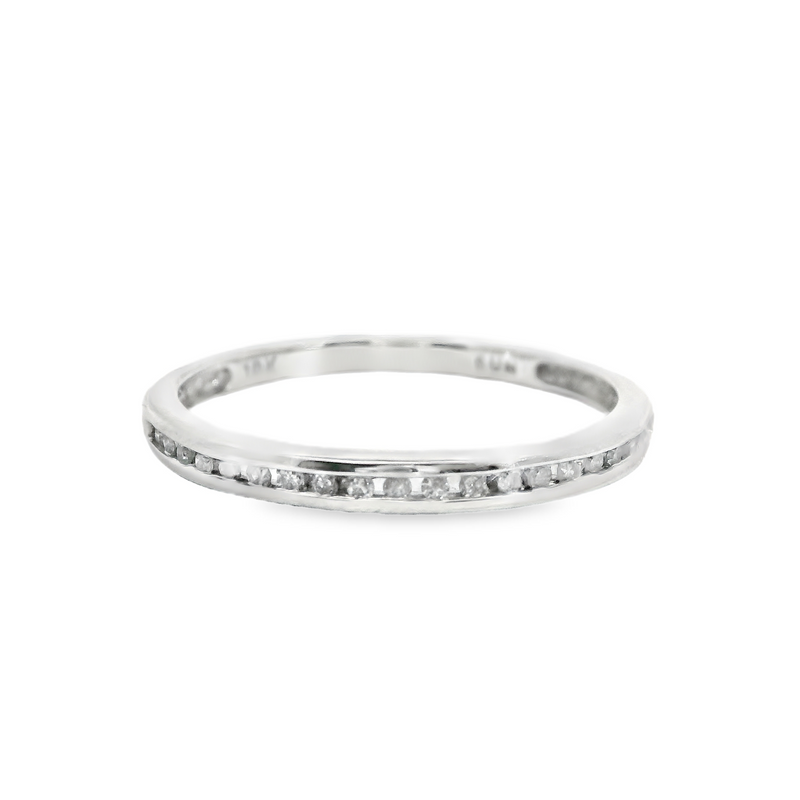 10K WG Channel Set Diamond Band