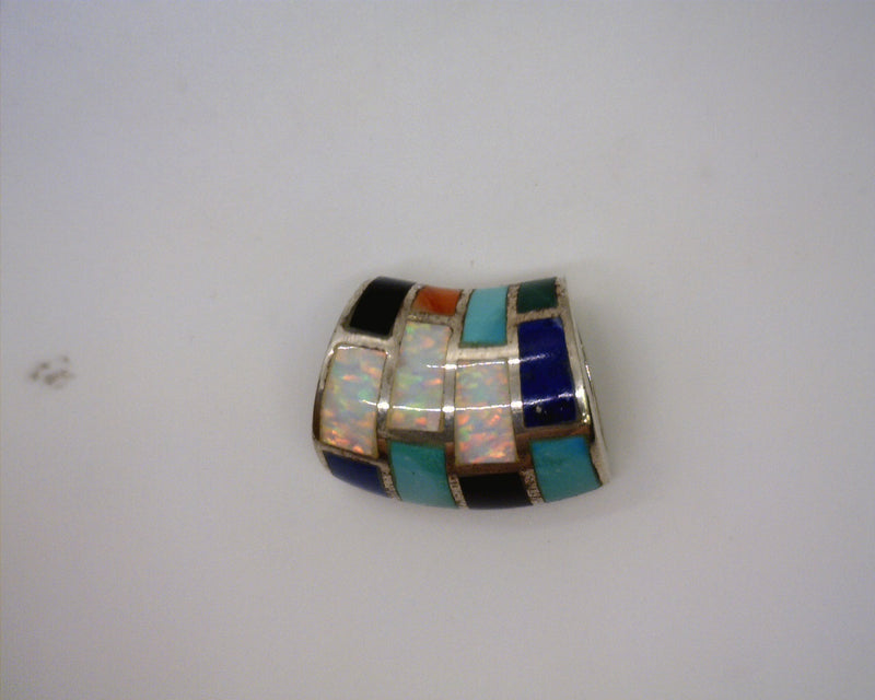 Sterling Silver Gemstone Slide Pendant