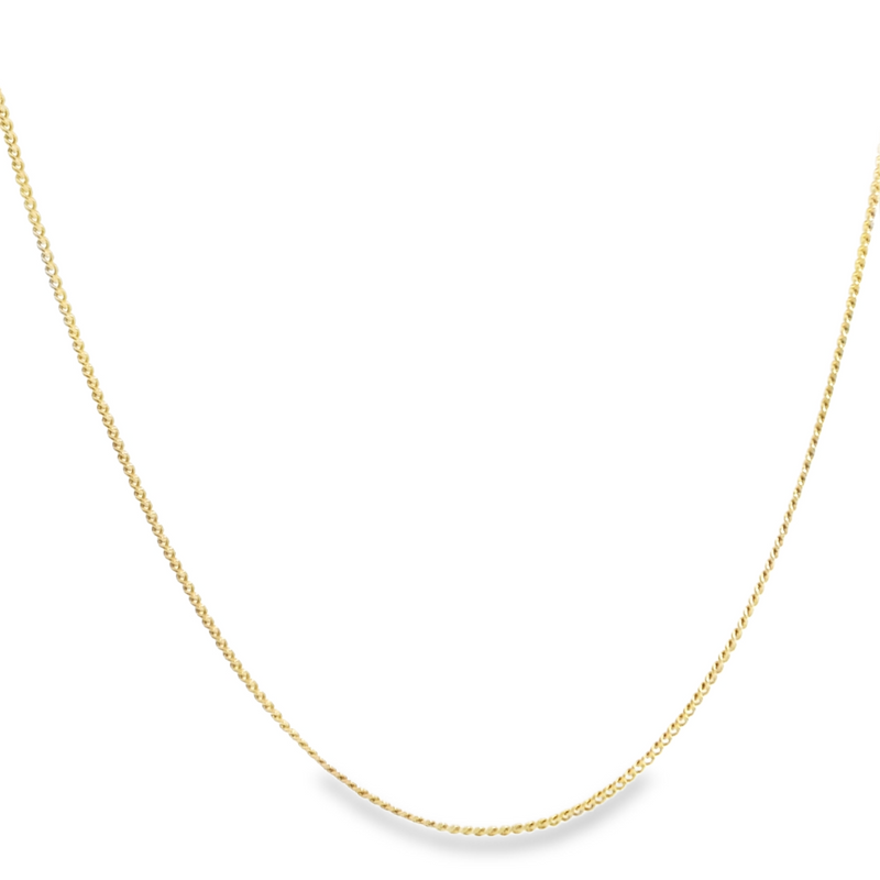 10K Micro Curb Link Chain 16