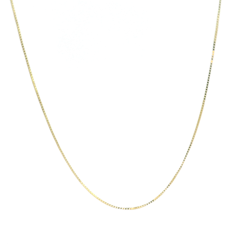 18K YG Box Chain 16