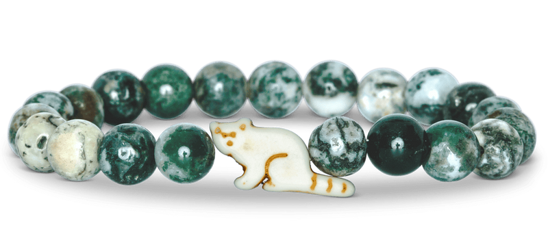 Red Panda Tracking Bracelet in Bamboo