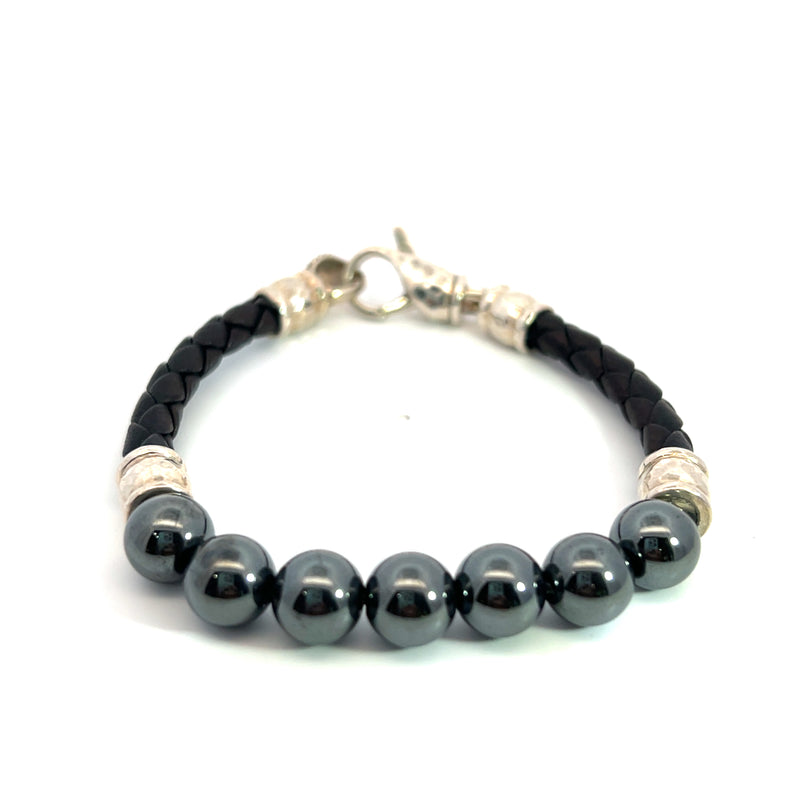 JAI by John Hardy Leather & Hematite Bracelet 7
