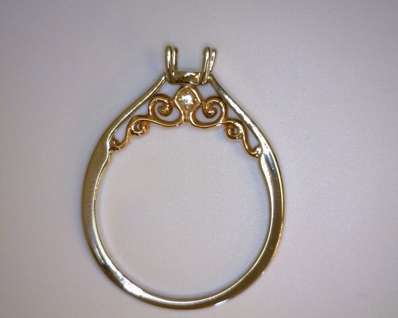 14K TT WG/RG SOLITAIRE