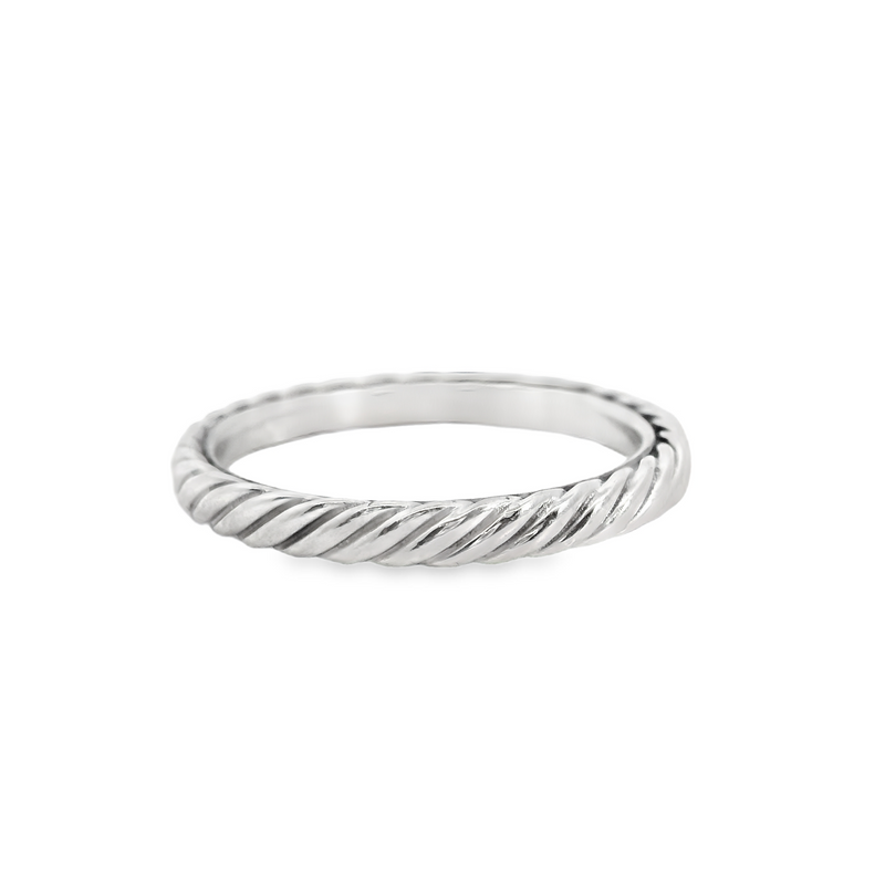 David Yurman Sterling Silver Cable Band Ring