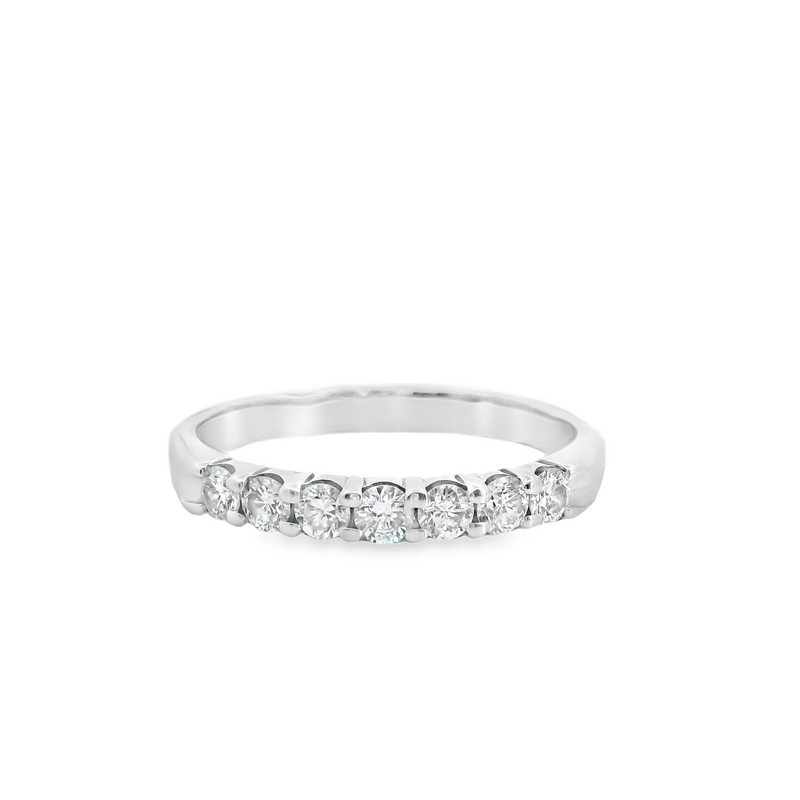 14K WG Diamond Wedding Band