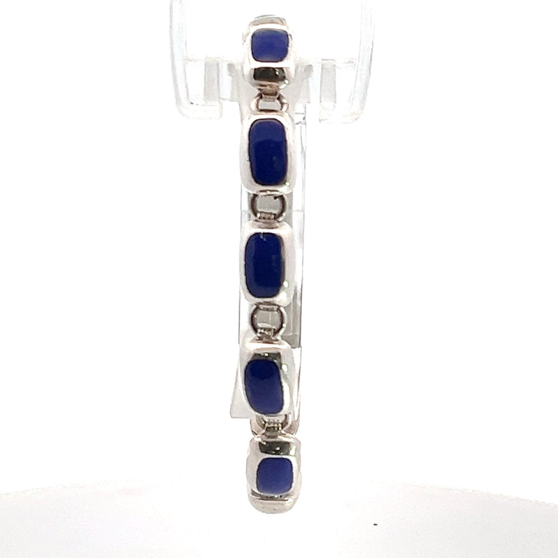 Sterling Silver Lapis Bracelet