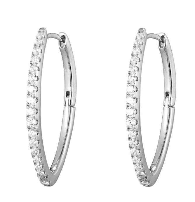 CZ Hoop Earrings
