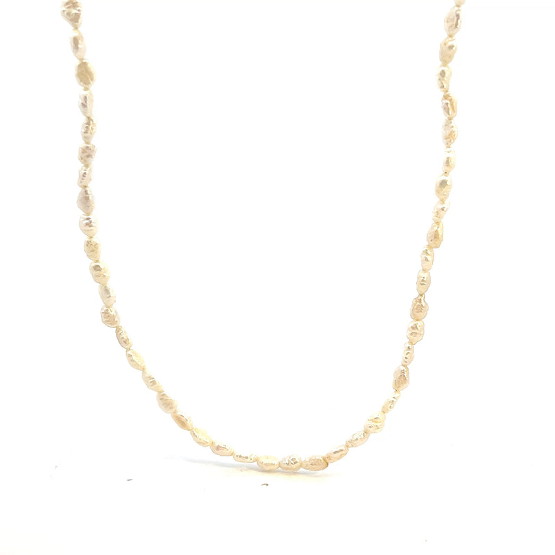 14K YG Keshi Pearl Necklace 16