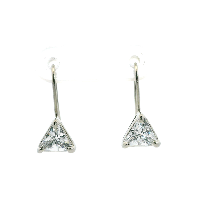 Sterling Silver CZ Earrings
