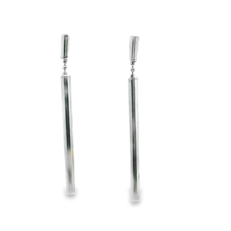 14K WG Drop Post Earrings