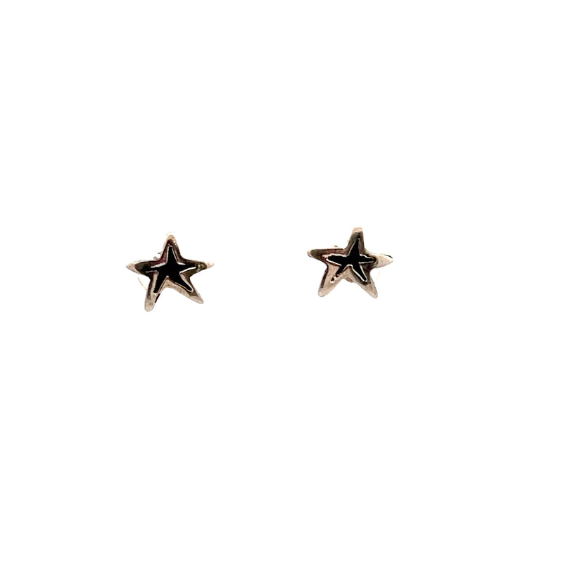 Sterling Silver Starfish Earrings